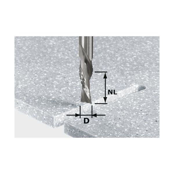 Festool HW Spi D12/42 LD ss S12 Spiraaliurajyrsinterä kara 12 mm
