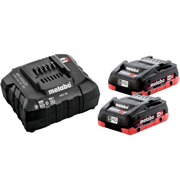 Metabo 685191000 Latauspaketti 2 kpl akkuja 4 Ah + 1 kpl laturi