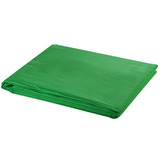 vidaXL Taustakangas puuvilla chromakey 300x300 cm vihreä