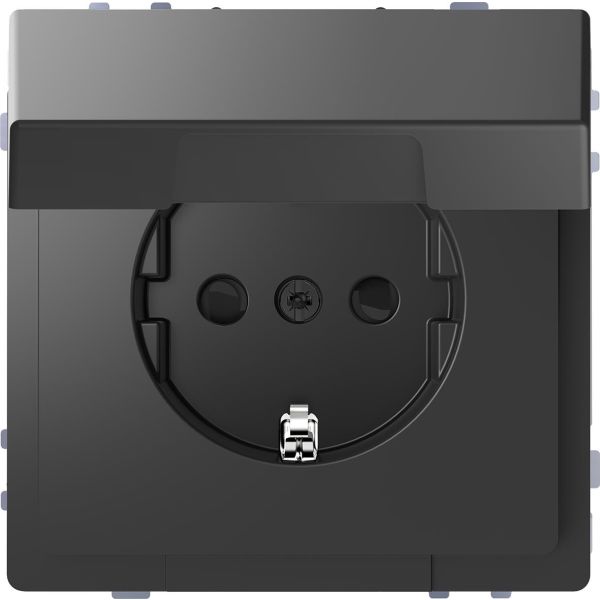 Schneider Electric MTN2310-6034 Seinäpistorasia 1-osainen, maadoitettu, kansi Antrasiitti
