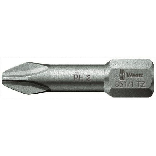Wera 851/1 TZ Ruuvikärki 25 mm, 1/4" kuusiokiinnitys Koko 2