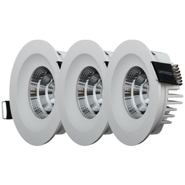 Designlight QB-305MW Downlight-valaisin kiinteä, 3 kpl 3000K