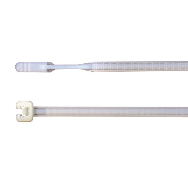 Hellermann Tyton 109-00001 Nippusiteet Luonnonvärinen, 2,6 mm, 100 kpl pakkaus 105 x 2,6 mm