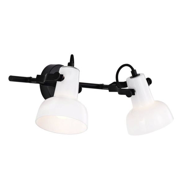 Nordlux PARSON 47110003 Seinävalaisin 2-kiskoinen, E14, IP20, musta