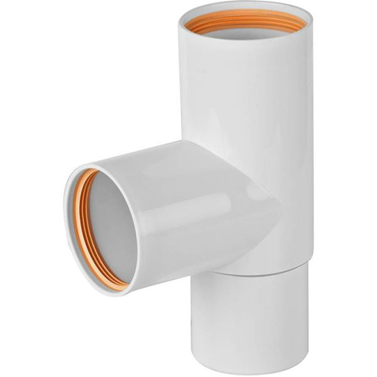 Faluplast 2316127 T-putki 50 mm, 2 holkkia