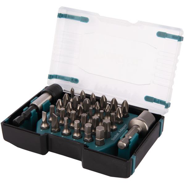 Makita D-65084 Ruuvikärkisarja 32 osaa, säilytysrasialla