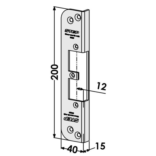 STEP ST9507 Tolppa mallille STEP 92 Preload ja Release 12 mm, vastaa ST6515/730T