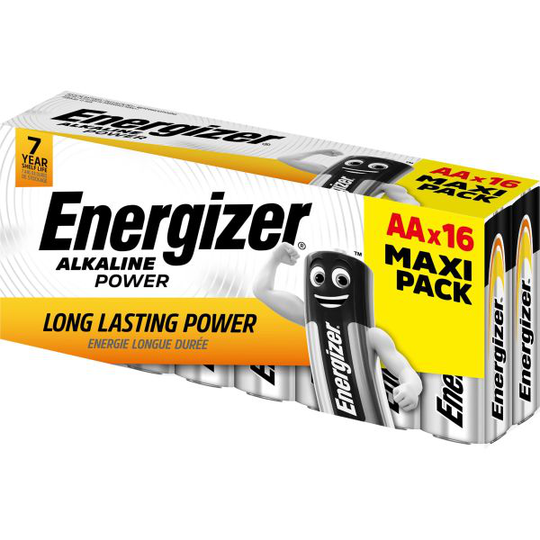 Energizer Alkaline Power Alkaliparisto AA, 1,5 V, 16 kpl AA