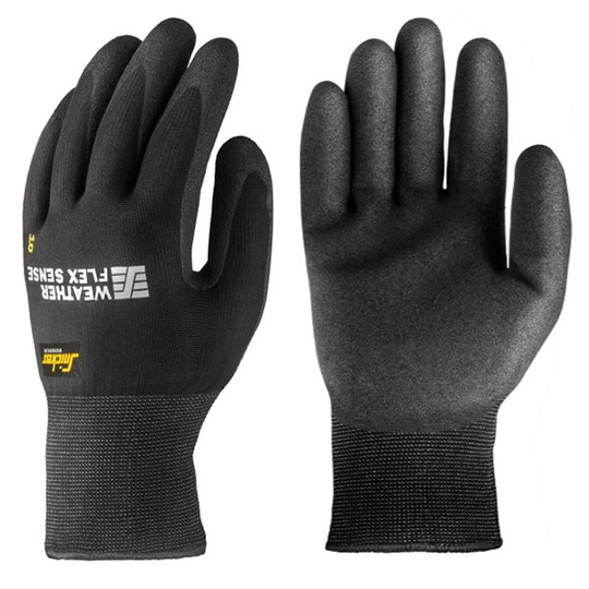 Snickers 9319 Weather Flex Sense Käsineet musta/musta 10