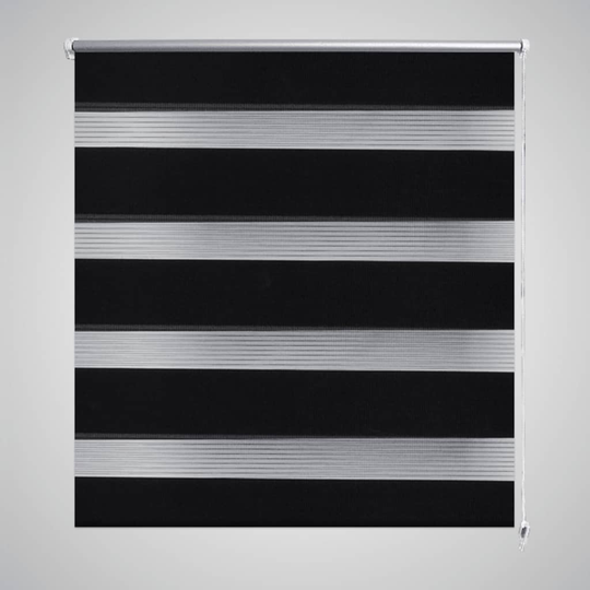 vidaXL Zebra rullakaihdin 70 x 120 cm musta