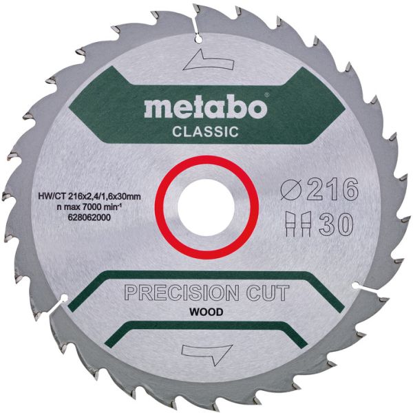 Metabo 628062000 Sahanterä 216x30 mm, 30T