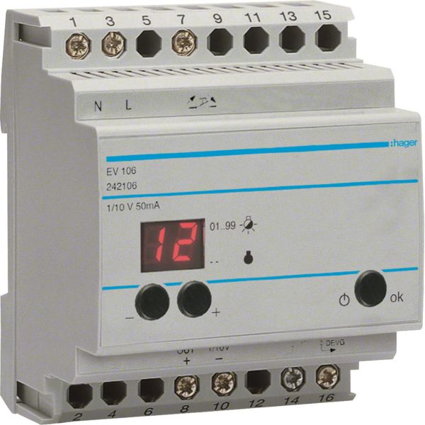 Hager EV106 Ohjausyksikkö 230 V, 10 A