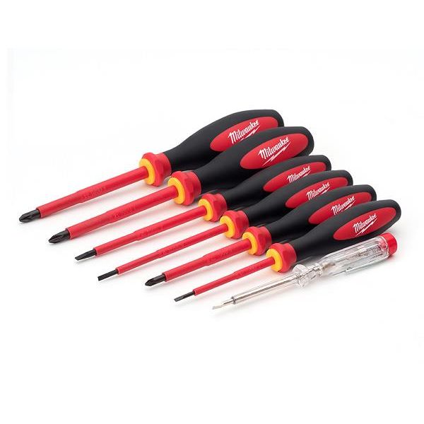 Milwaukee 4932464067 Ruuvitalttasarja 7 kpl pakkaus, VDE