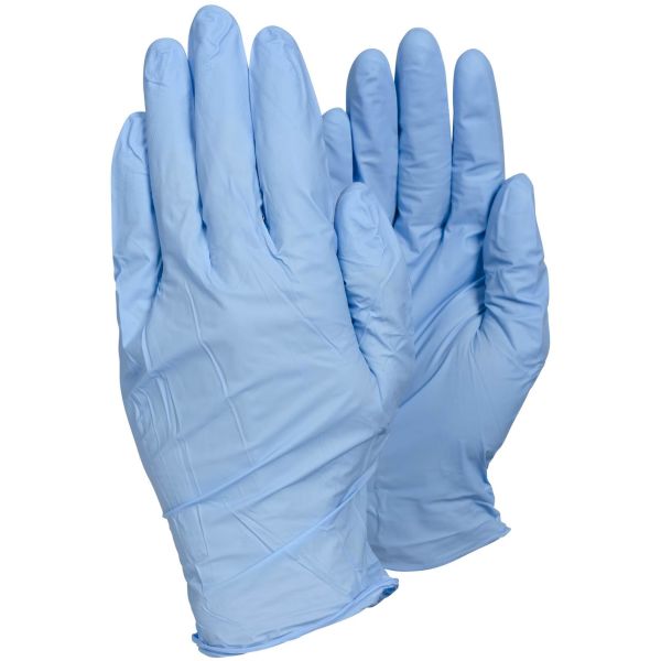 Tegera 84501 Kertakäyttökäsine Sininen nitriili, Puuteriton Koko 9, 100-pack