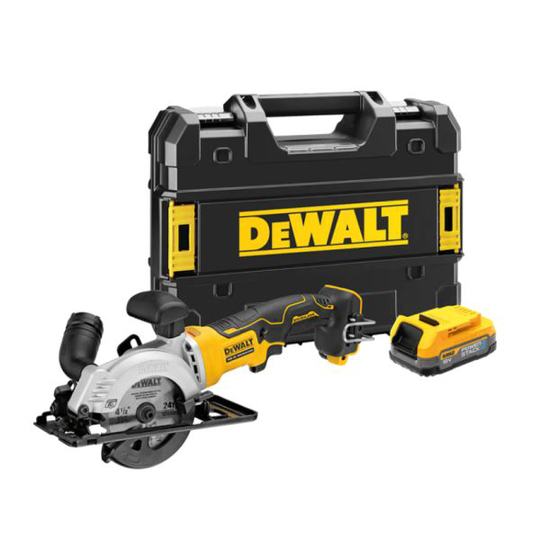 Dewalt DCS571E1T-XJ Pyörösaha sis. akun, ei sis. laturia