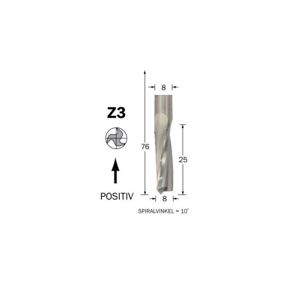 Cobolt 60-471 Spiraalijyrsin D=8, L=25, TL=76, S=8