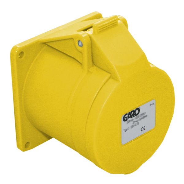 Garo UI 432-4 S Paneelin ulostulo IP44, 5-napainen, 32A Keltainen, 4 h