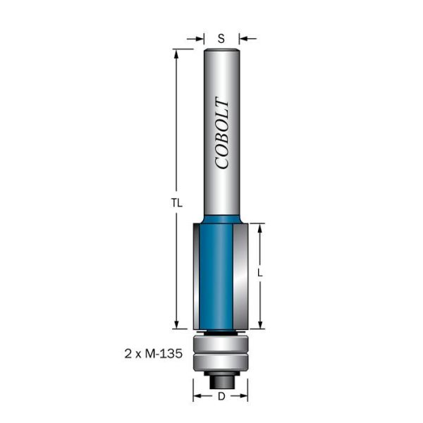 Cobolt 205-013XL Reunajyrsin D=13, L=25, TL=64