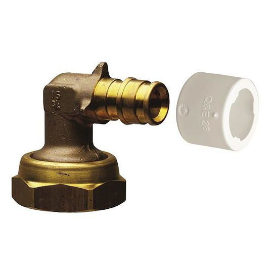 Uponor 1870241 Kulma-adapteri 90°, liukumutterilla 20 x 18 mm