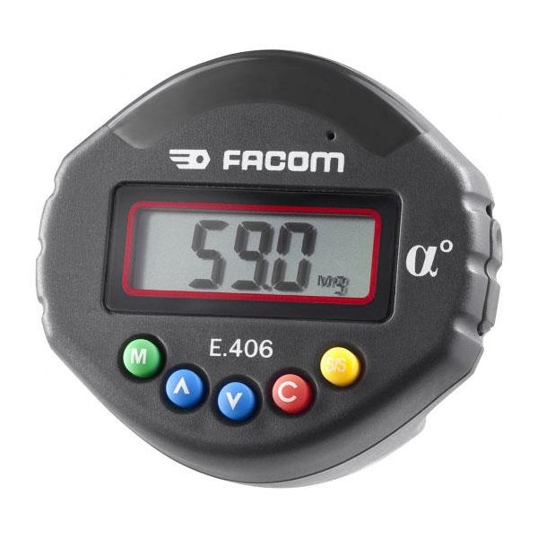 Facom E.406 Kulmamittarin sovitin 1/2", 1-360°, elektroninen