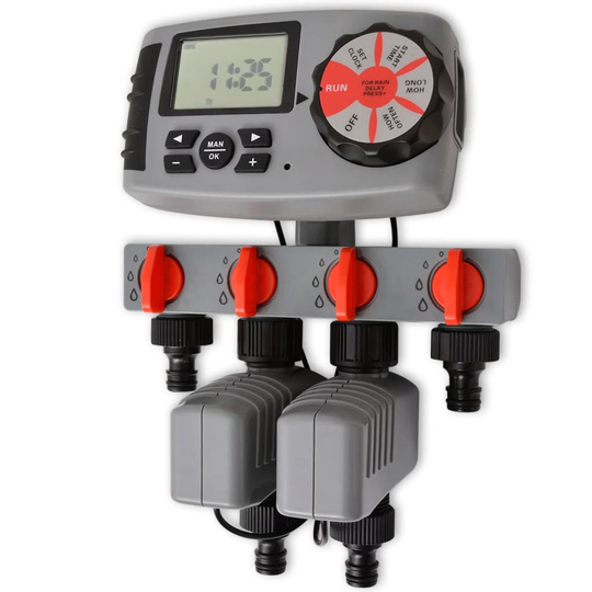 vidaXL 42352 Automaattinen Kastelu Ajastin 4 Asemat 3 V