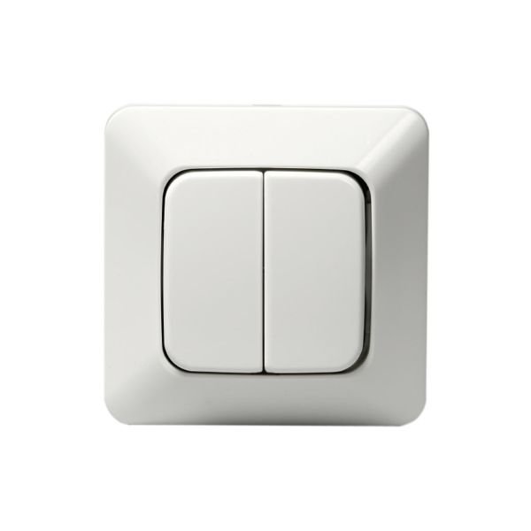 ABB 10666U4 Kytkin upotettava, IP20, ilman kiinnityskynsiä Kaksoisporras