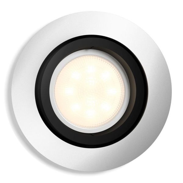 Philips Hue White Ambiance Milliskin Kohdevalaisin 5W LED, 350 lm, GU10 Alumiini