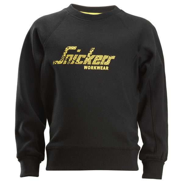 Snickers 7509 Collegepaita junior, musta 98/104