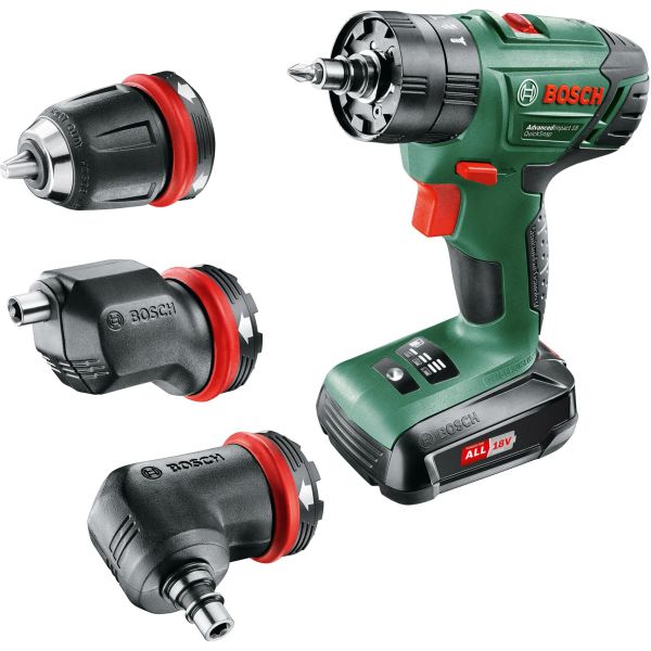 Bosch DIY Advanced Impact 18 QuickSnap Iskuporakone sis. 1,5 Ah:n akun ja laturin