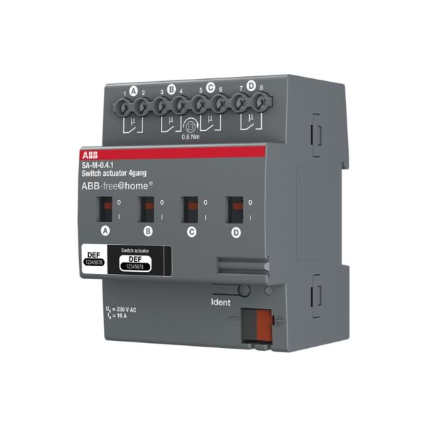 ABB Free@home 2CDG510006R0011 Lähtöyksikkö 4 kanavaa, 16 A