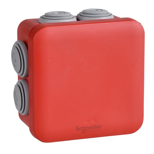 Schneider Electric ENN05164 Palorasia 80x80x45 mm Punainen, napsautettava