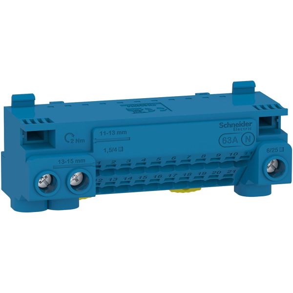 Schneider Electric Resi9 CX LGYT1N24 Nollaliitin 440 V 24 liitäntää