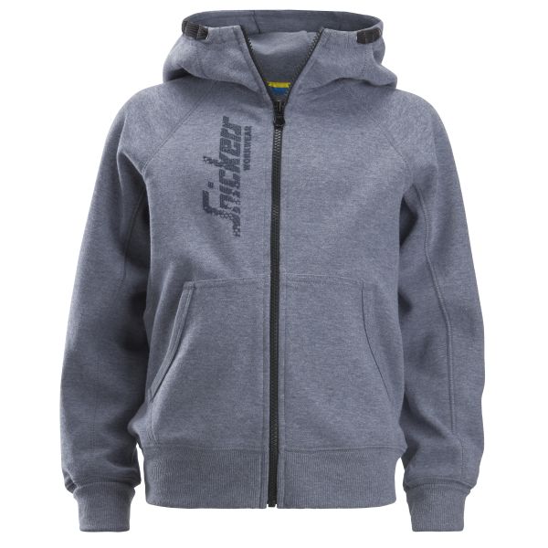 Snickers 7508 Huppari junior, harmaa/sininen 98/104