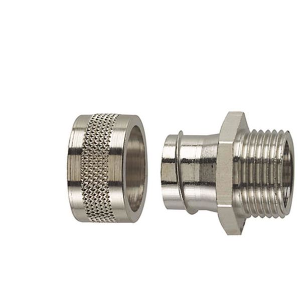 Hellermann Tyton 166-31000 Metalliliitin PCS-FM (M), kiinteä, IP54 Nimelliskoko Ø10 mm, M12