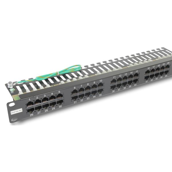 Eurolan 27B-U3-50BL Telepaneeli kalustettu, 50 x RJ45