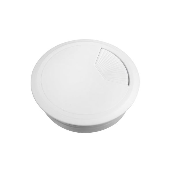Schneider Electric Unica Kaapelin läpivienti suljettu, 80 mm valkoinen