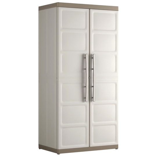 Keter Varastokaappi hyllyillä Excellence XL beige ja taupe 182 cm