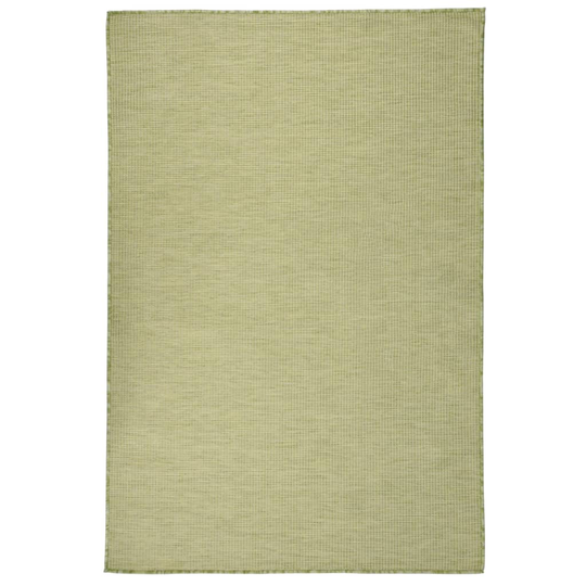 vidaXL Ulkomatto flatweave 120x170 cm vihreä