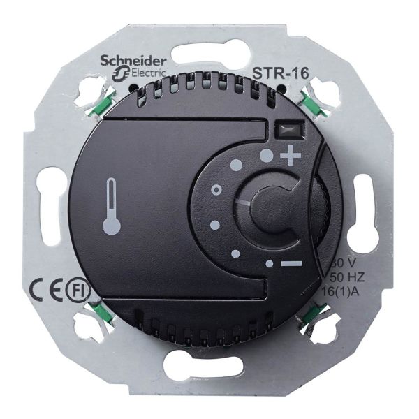 Schneider Electric Renova WDE011624 Huonetermostaatti 230 V Musta