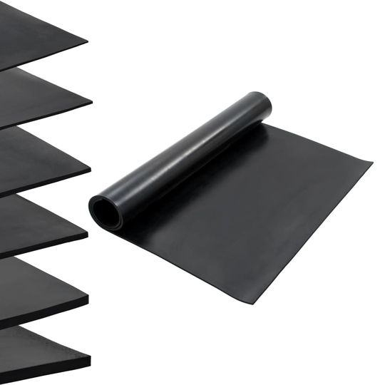 vidaXL Lattiamatto liukumaton kumi 1,2x2 m 8 mm sileä