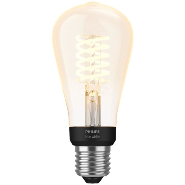 Philips Hue White LED-valo 7 W, E27, Edison-muoto