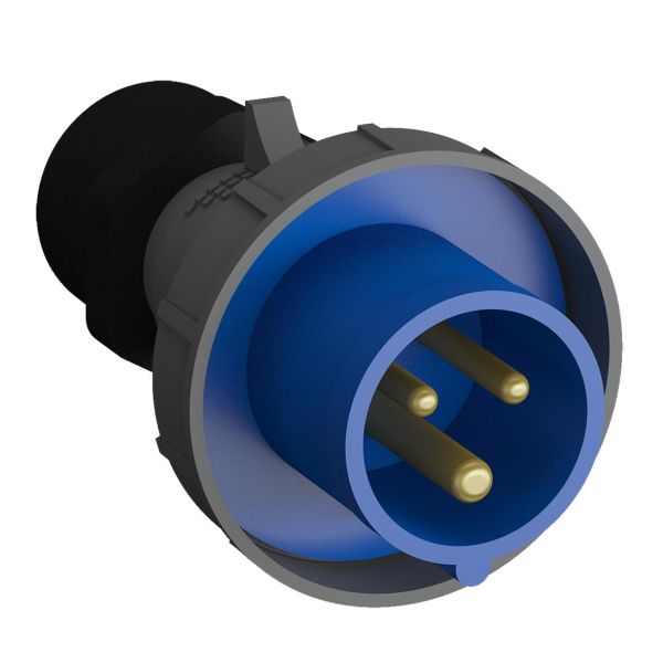 ABB 2CMA102355R1000 Pistotulppa pikaliitettävä, tärinänkestävä Sininen, 32 A, 3-napainen, 93 mm
