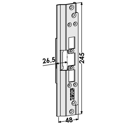 STEP ST6516 Tolppa Schüco-profiilijärjestelmälle 26,5 mm