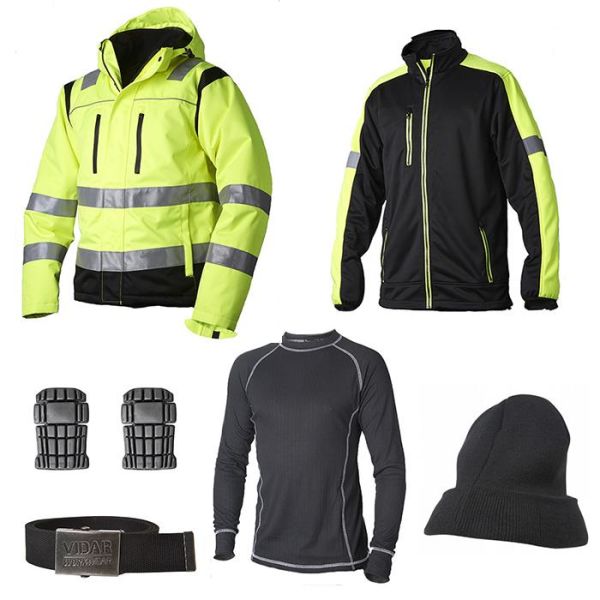 Vidar Workwear Gul Talvipaketti Koko S