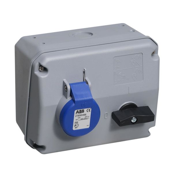 ABB 2CMA167623R1000 Seinäpistorasia IP44, 2P+J, 230 V