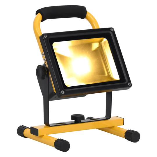 vidaXL Ladattava LED-spottivalo kahvalla 30 W lämmin valkoinen