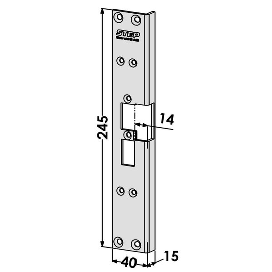 STEP ST6526 Tolppa vaihto Connect-sarjasta Module-sarjaan Vasen
