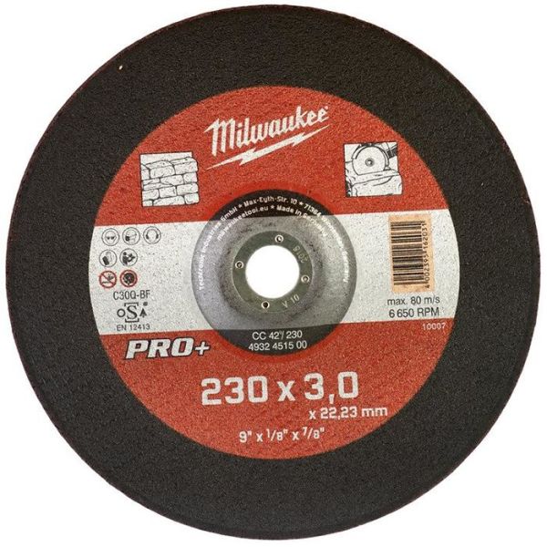 Milwaukee CC 42 PRO+ Katkaisulaikka 230x3 mm.