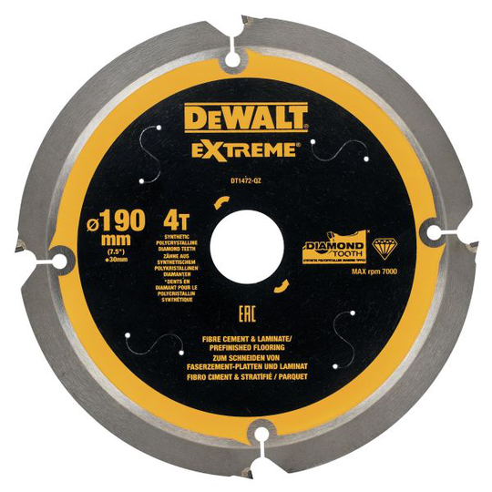 Dewalt DT1472-QZ Timanttiterä 190 x 30 mm, 4T