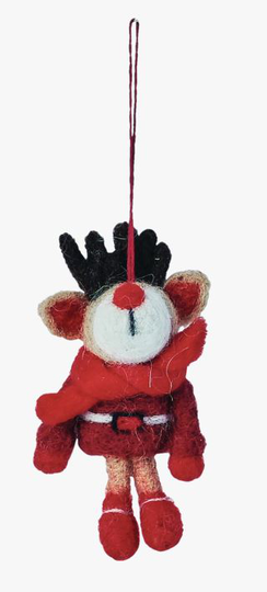 Rudolph joulukuusenkoriste moniväri/punainen